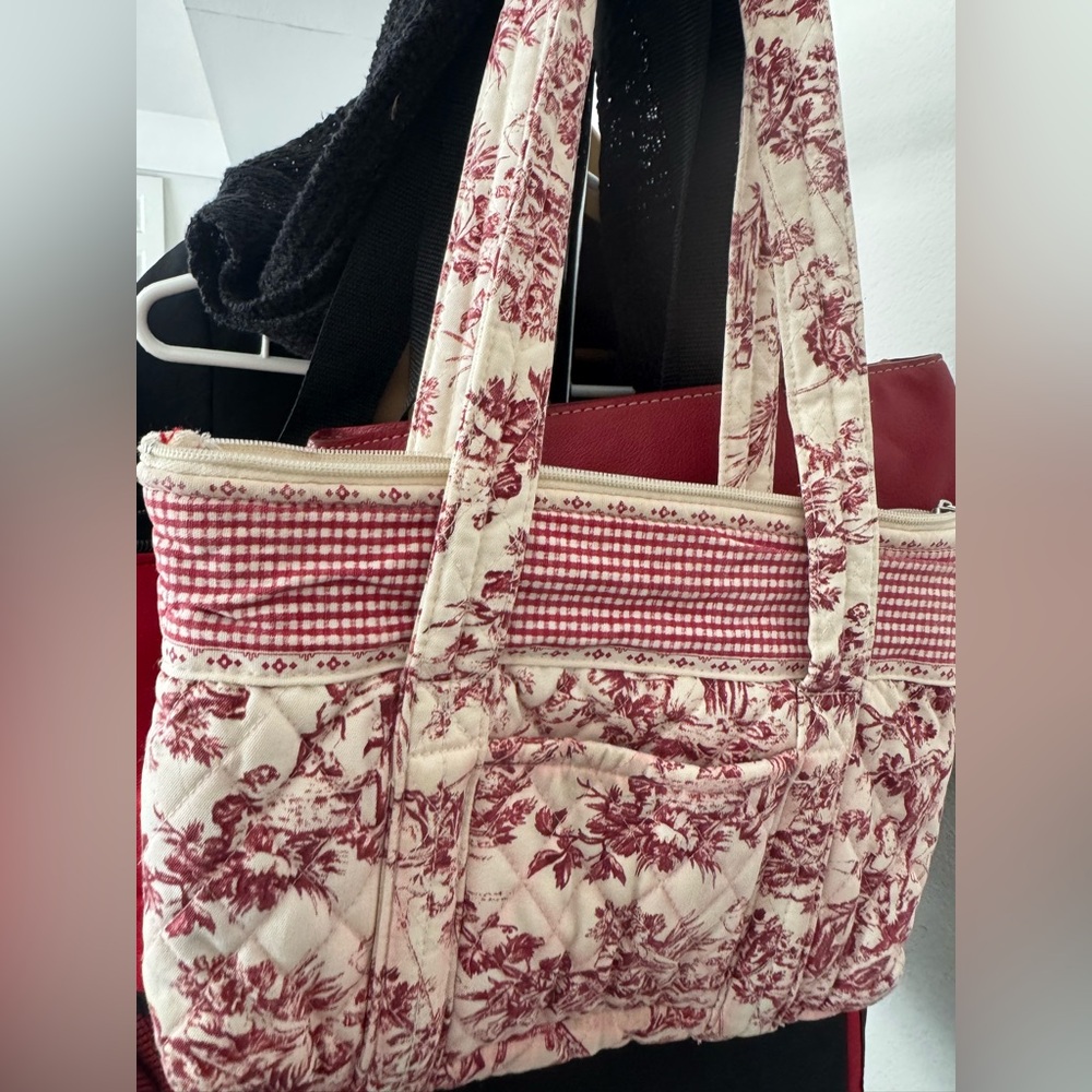 Americana by Sharif Quilted Pink Floral Duffel Travel Bag